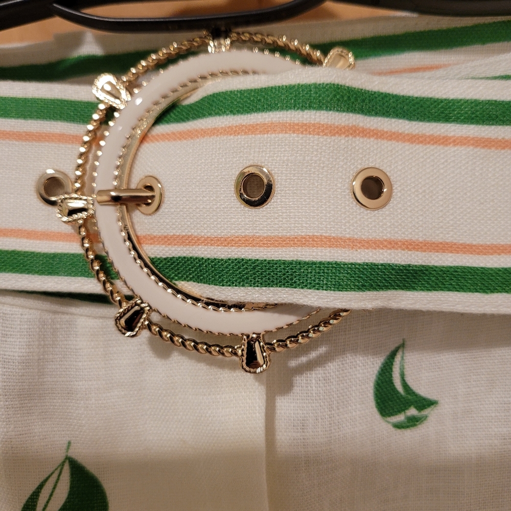 Zimmermann High Tide green Sailboat shirt and shorts 2 pc set - Picture 7 of 16